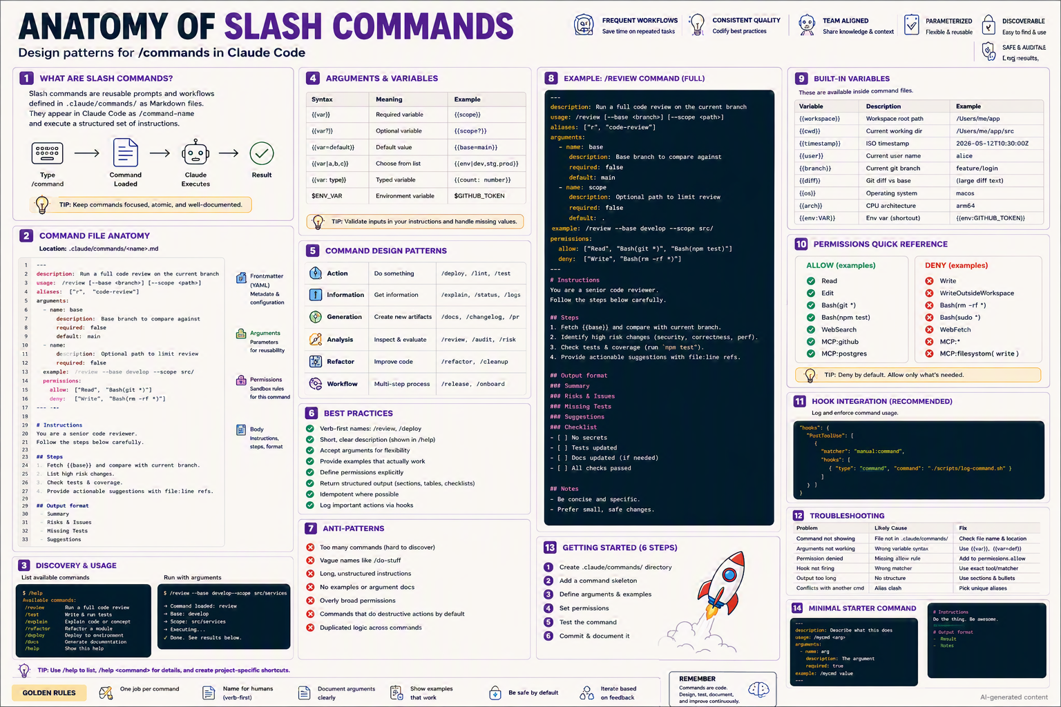 Poster: Anatomy of Slash Commands